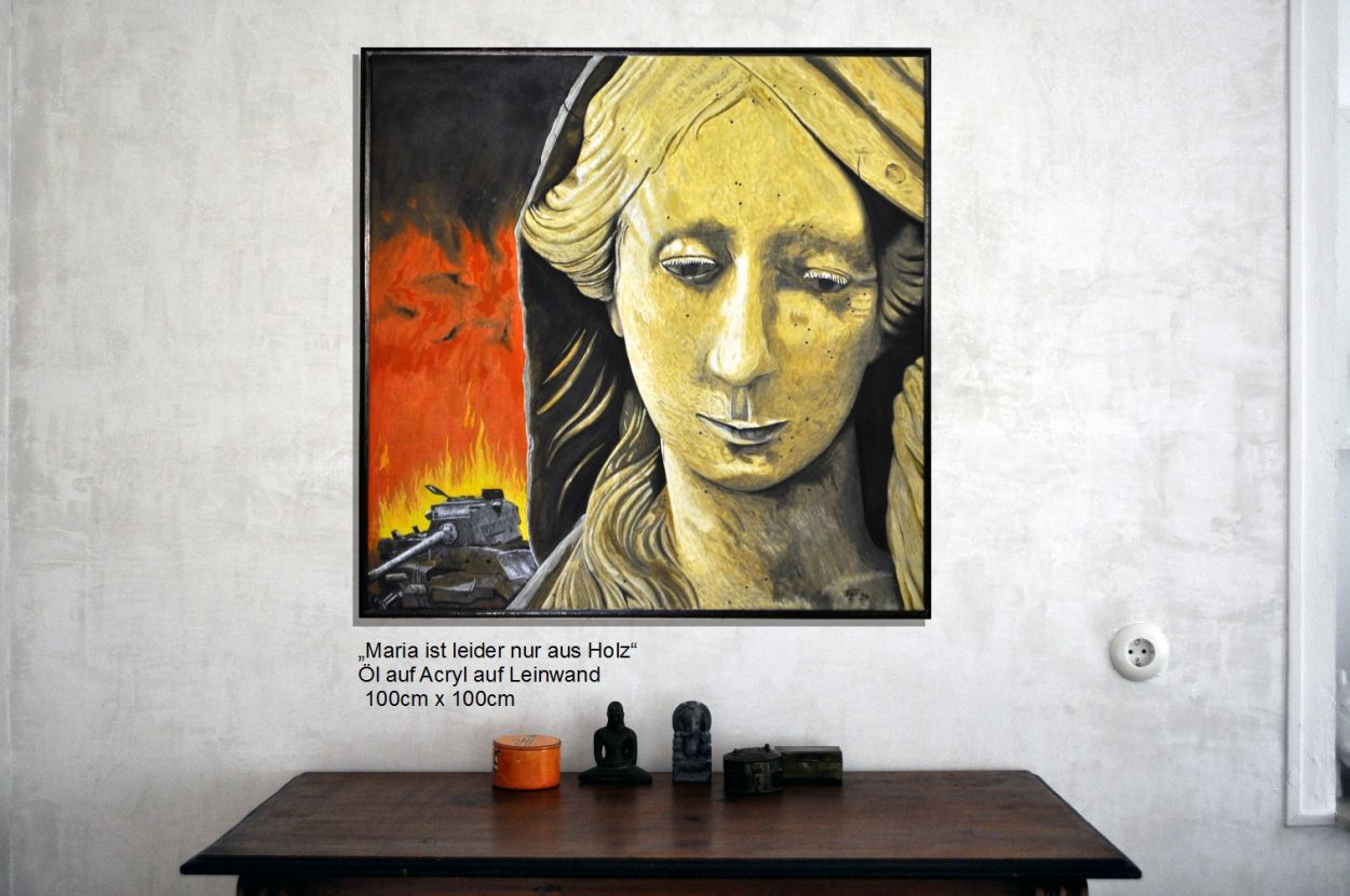 Maria ist leider nur aus Holz