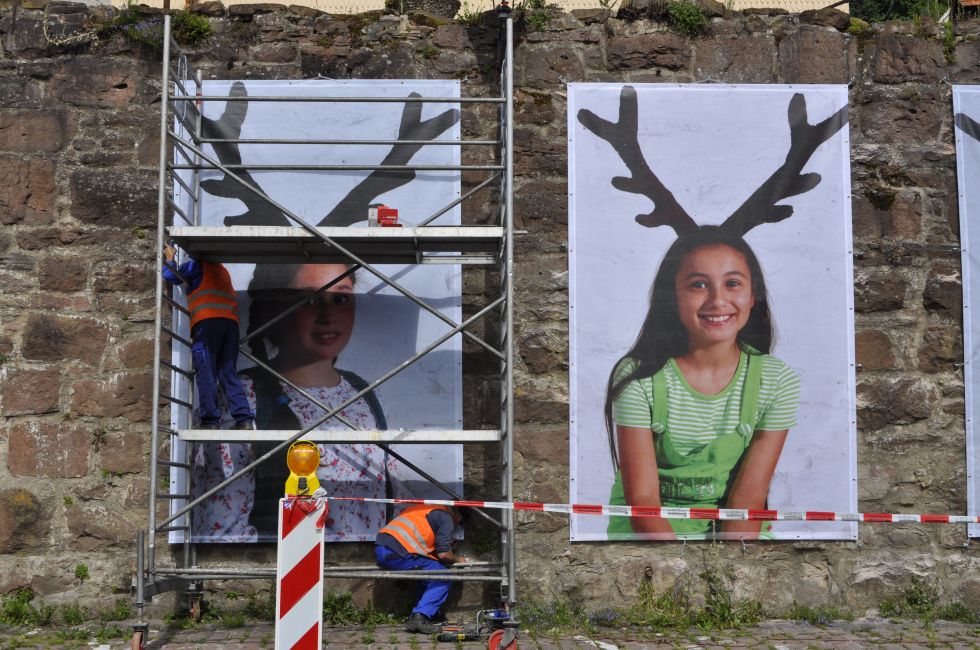 einige Fotos vom Aufbau